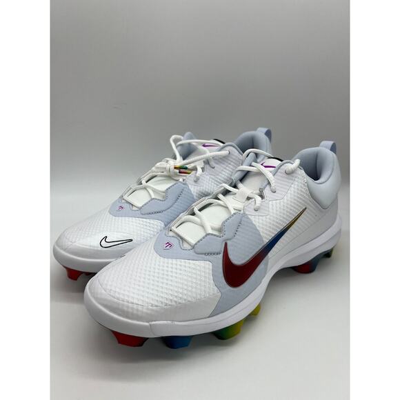 Nike Force Trout 9 Pro MCS 'Rainbow' Baseball Cleats FB2908-106 Men's Size 12 - Picture 10 of 12